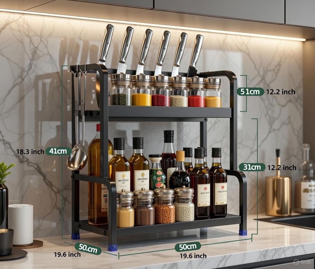 Elegancki duży organizer do kuchni