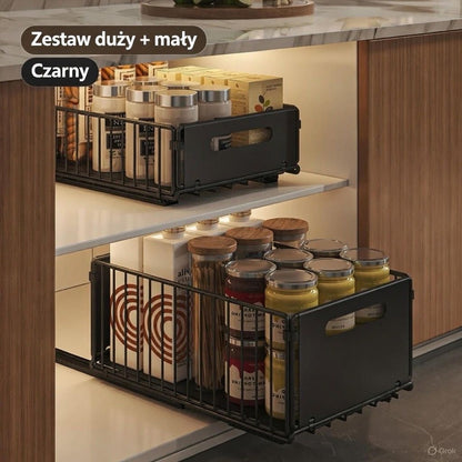 Elegancki organizer do szafek - wysuwany