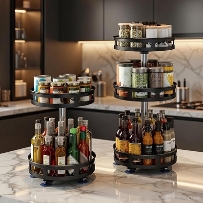 Elegancki Obrotowy Organizer  3 i 2 Poziomowy