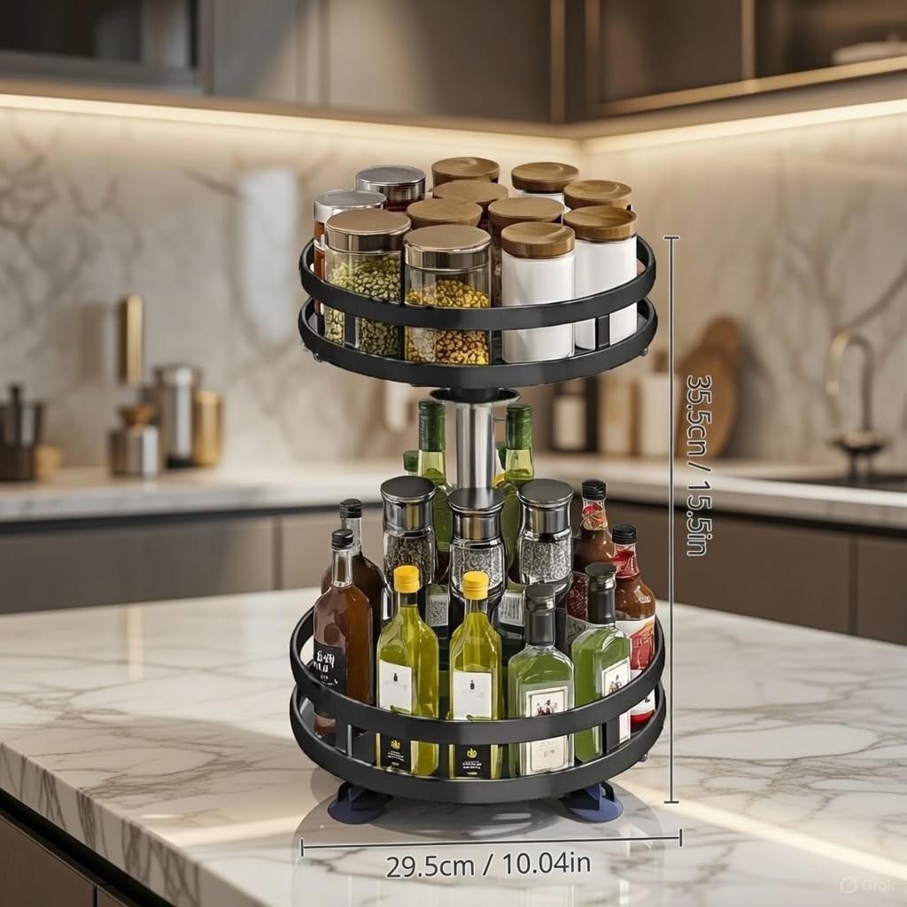 Elegancki Obrotowy Organizer  3 i 2 Poziomowy