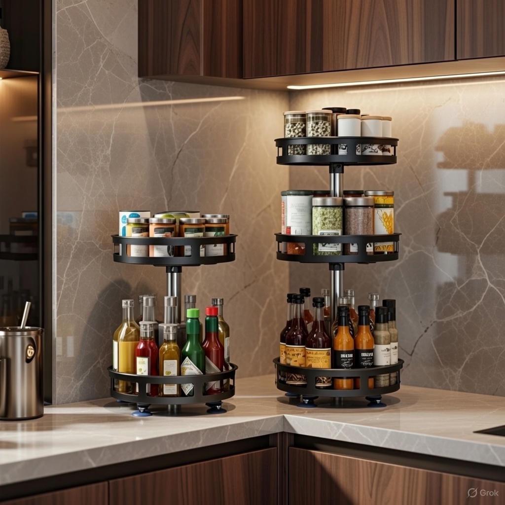 Elegancki Obrotowy Organizer  3 i 2 Poziomowy