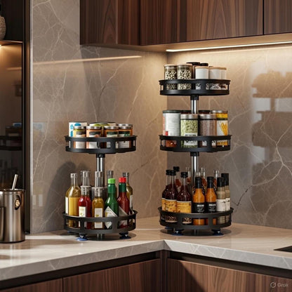 Elegancki Obrotowy Organizer  3 i 2 Poziomowy