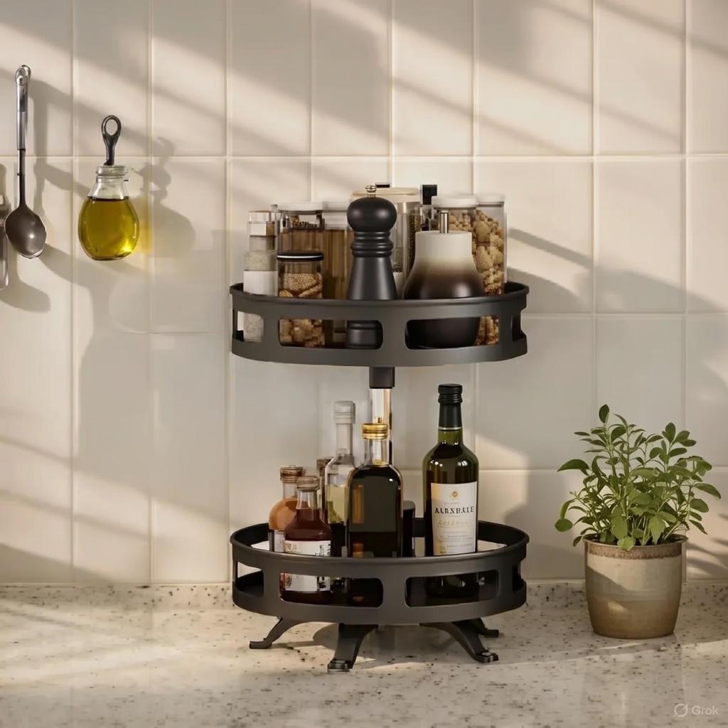 Elegancki Obrotowy Organizer  3 i 2 Poziomowy