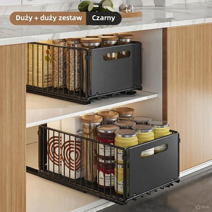 Elegancki organizer do szafek - wysuwany