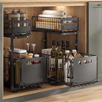 Elegancki Organizator Kuchenny z Wysuwanym Pojemnikiem